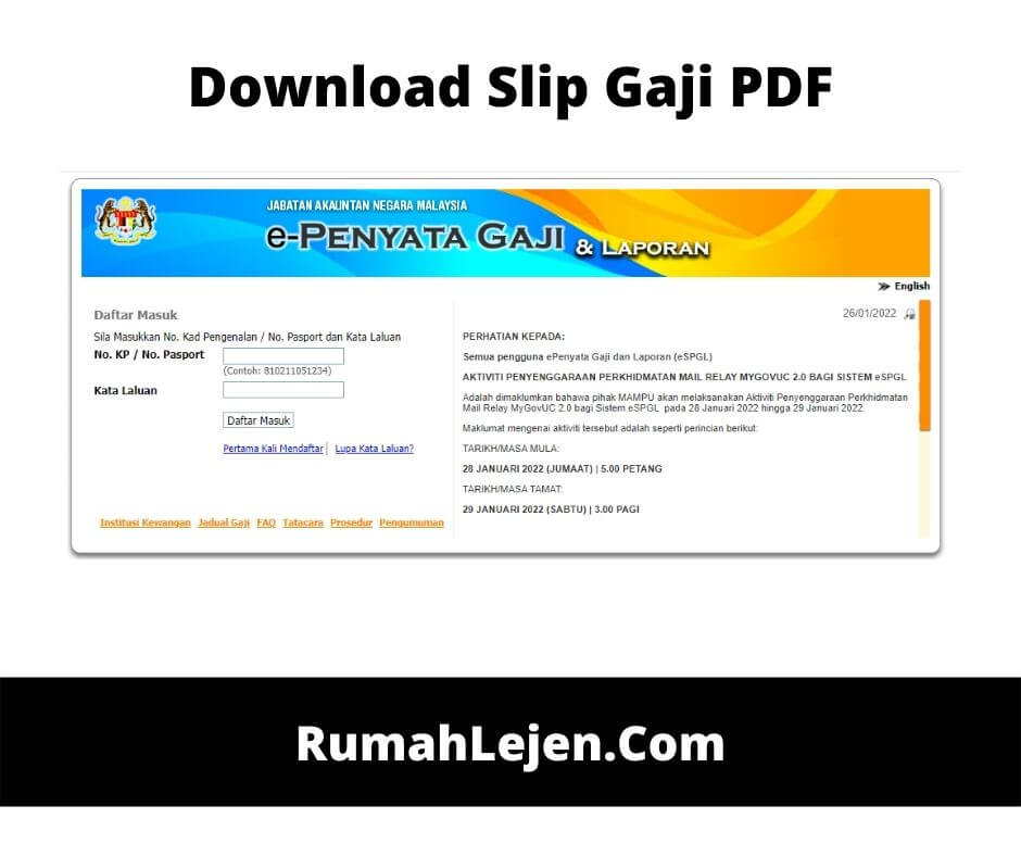 Download Slip Gaji PDF